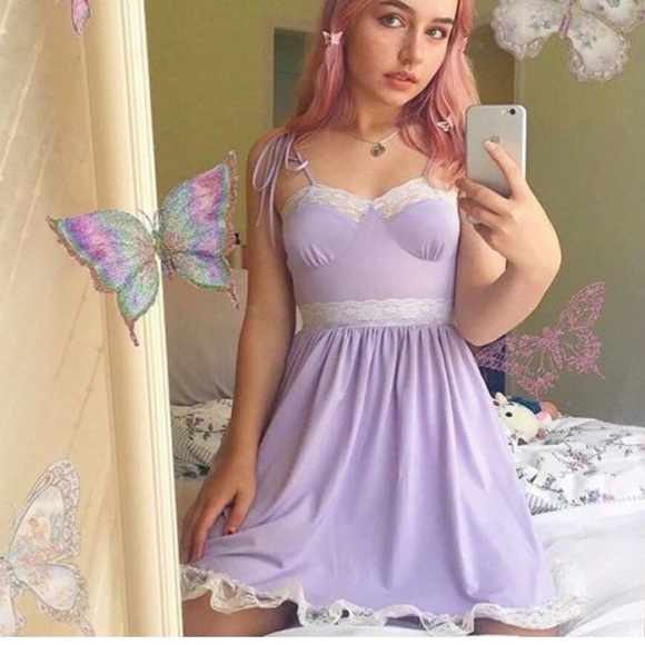 Dolls Kill Dresses & Skirts - Sugar Thrillz Cutie Chaser Lacy Dress